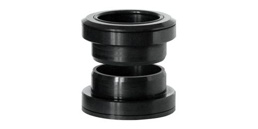 Headsets with ceramic and plastic slide bearings