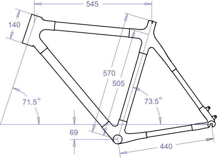 B8 frame geometry