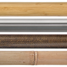 B8 Tubes - laminated bamboo, titanium, carbon, natural bamboo