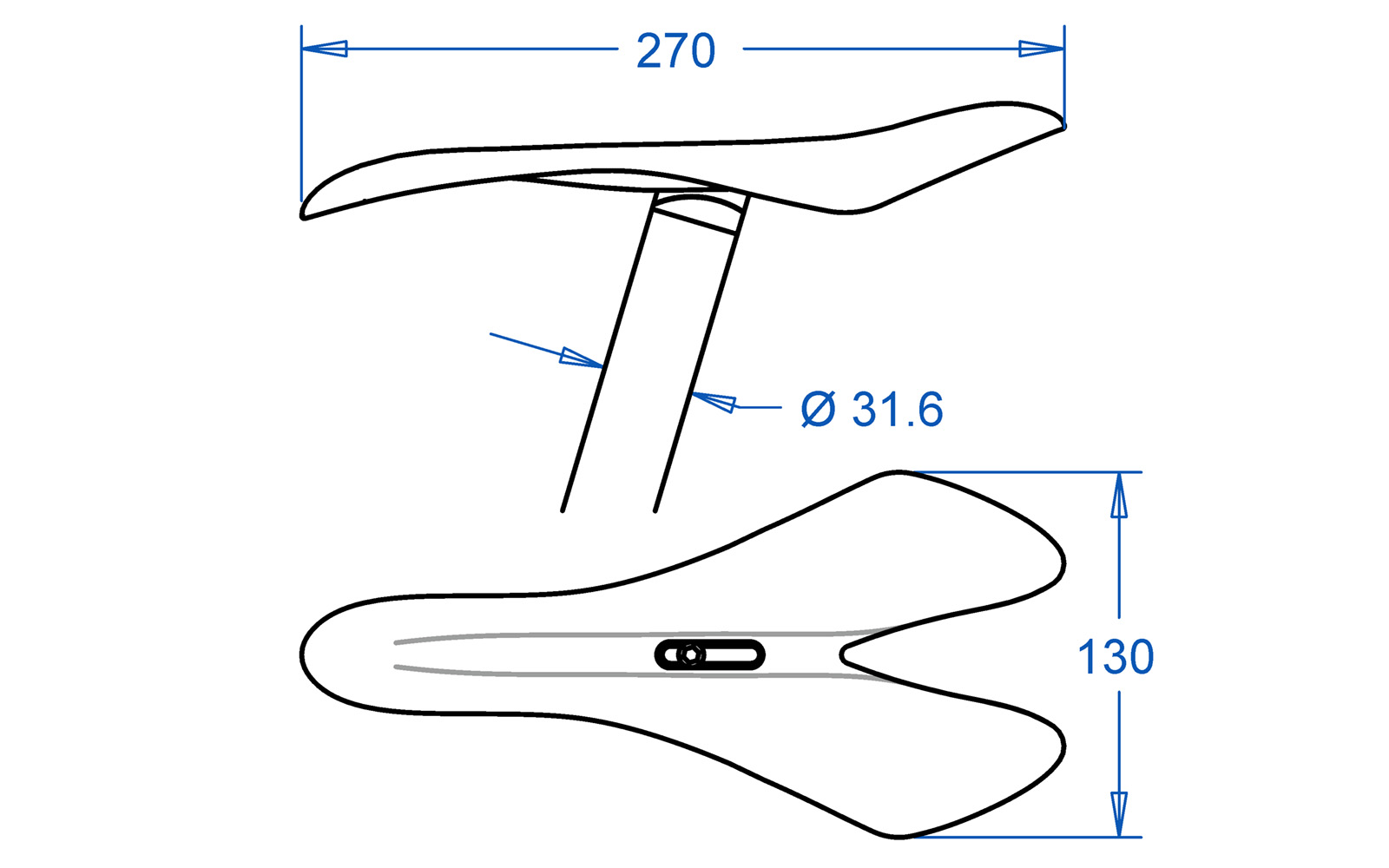 S72 Saddle Project geometry diagram